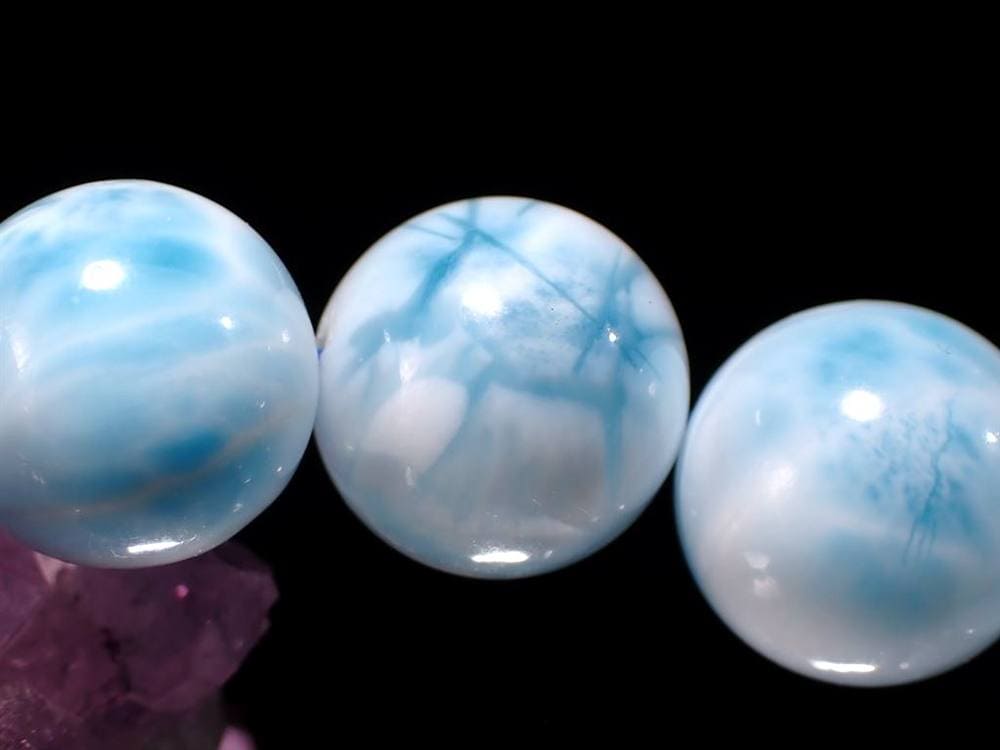 ラリマー ブルーペクトライト ブレスレット 三大ヒーリングストーン カリブ海の宝石