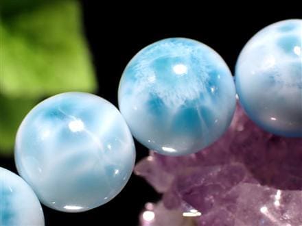 ラリマー ブルーペクトライト ブレスレット 三大ヒーリングストーン カリブ海の宝石