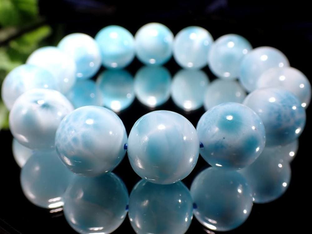 ラリマー ブルーペクトライト ブレスレット 三大ヒーリングストーン カリブ海の宝石