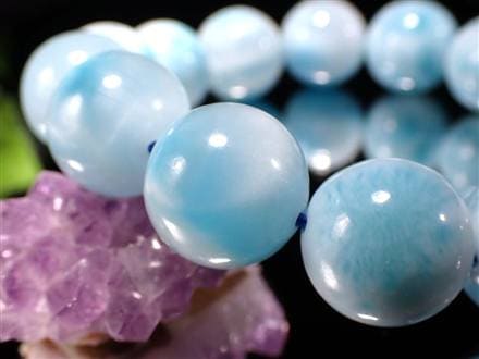 ラリマー ブルーペクトライト ブレスレット 三大ヒーリングストーン カリブ海の宝石