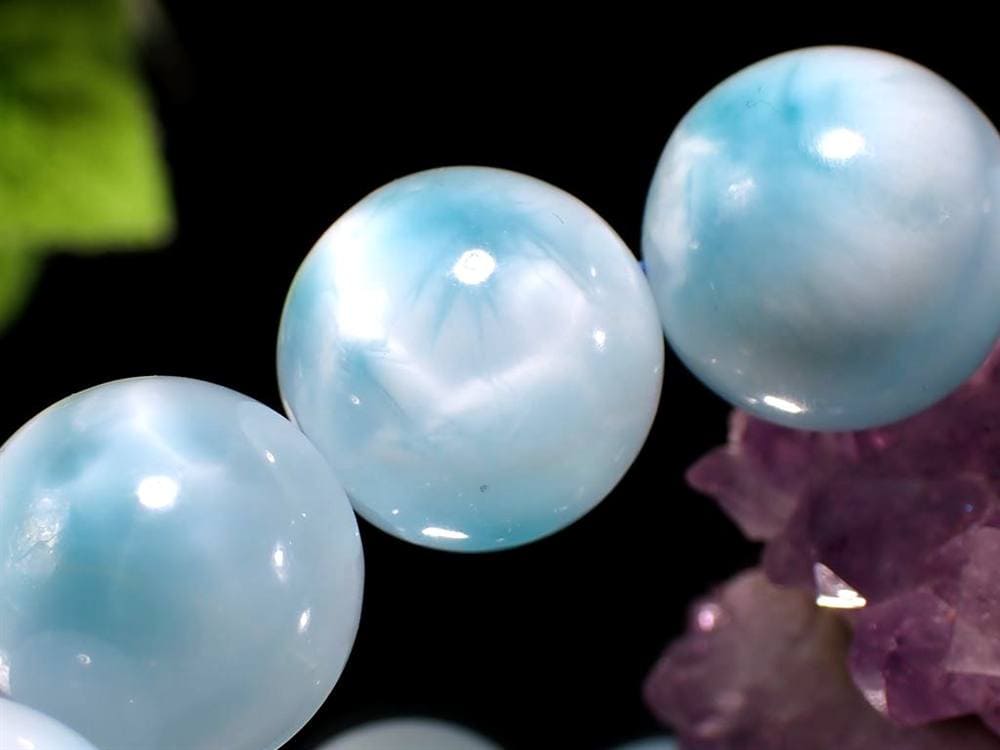 ラリマー ブルーペクトライト ブレスレット 三大ヒーリングストーン カリブ海の宝石