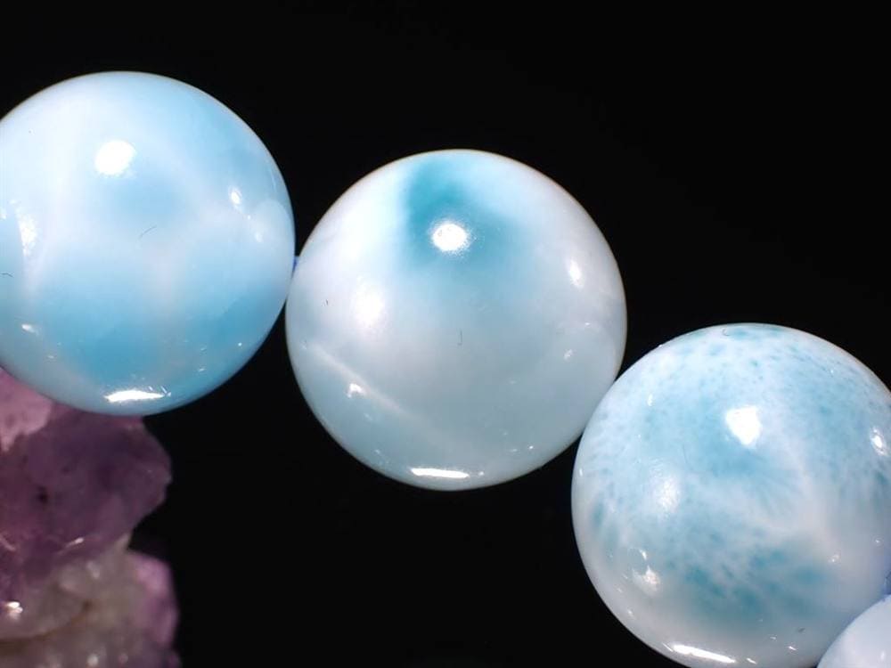 ラリマー ブルーペクトライト ブレスレット 三大ヒーリングストーン カリブ海の宝石