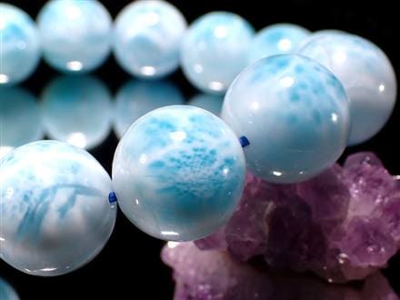 ラリマー ブルーペクトライト ブレスレット 三大ヒーリングストーン カリブ海の宝石