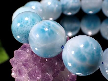 ラリマー ブルーペクトライト ブレスレット 三大ヒーリングストーン カリブ海の宝石