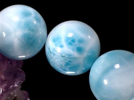 ラリマー ブルーペクトライト ブレスレット 三大ヒーリングストーン カリブ海の宝石