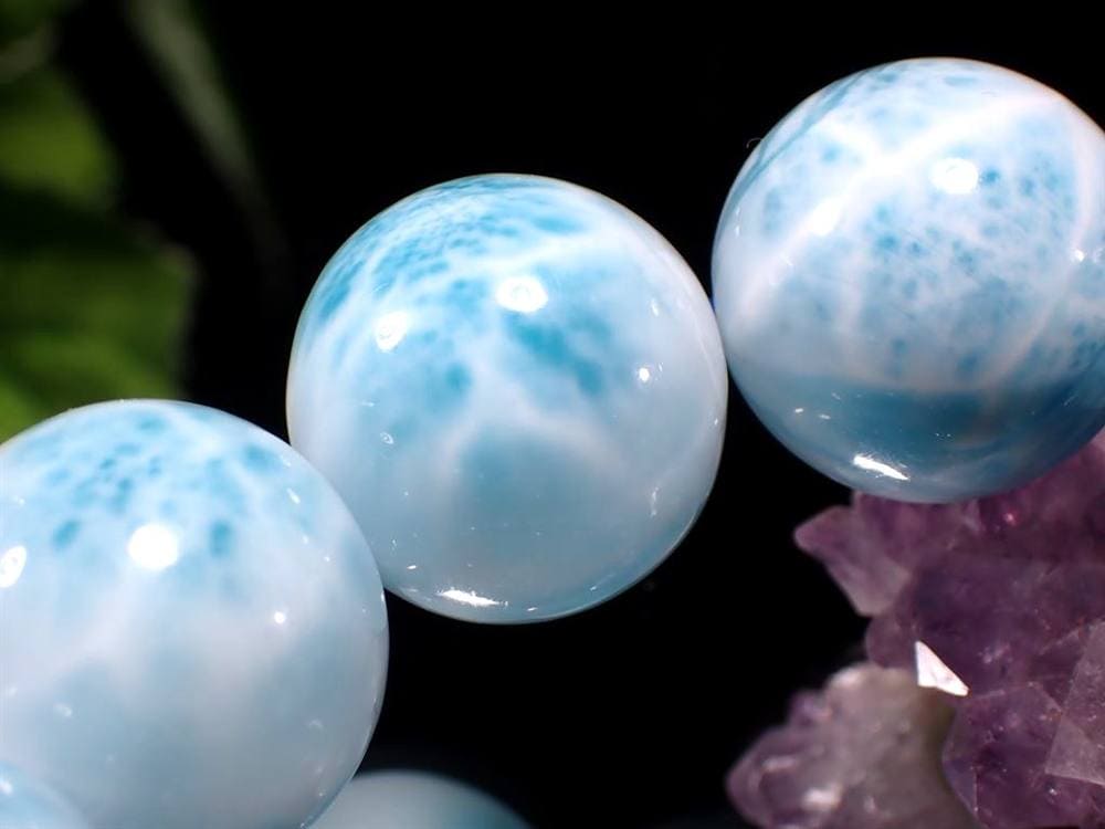 ラリマー ブルーペクトライト ブレスレット 三大ヒーリングストーン カリブ海の宝石