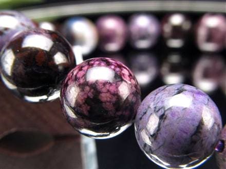 ブラックパープルスギライト 杉石 ブレスレット 三大ヒーリングストーン スギライト