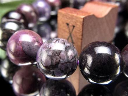 ブラックパープルスギライト 杉石 ブレスレット 三大ヒーリングストーン スギライト