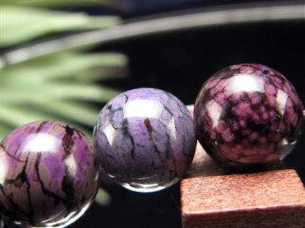 ブラックパープルスギライト 杉石 ブレスレット 三大ヒーリングストーン スギライト