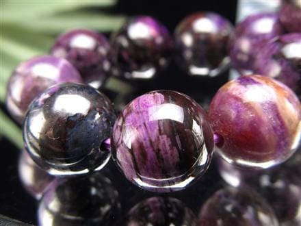 ブラックパープルスギライト 杉石 ブレスレット 三大ヒーリングストーン スギライト