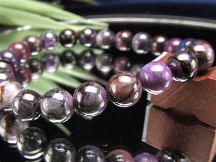 ブラックパープルスギライト 杉石 ブレスレット 三大ヒーリングストーン スギライト