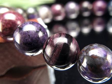 ブラックパープルスギライト 杉石 ブレスレット 三大ヒーリングストーン スギライト