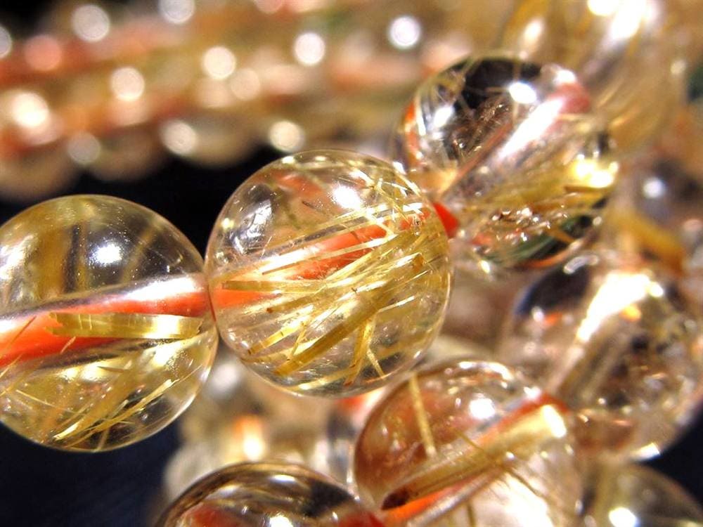 ルチル ゴールドルチル ブレスレット 金運 ルチルクォーツ