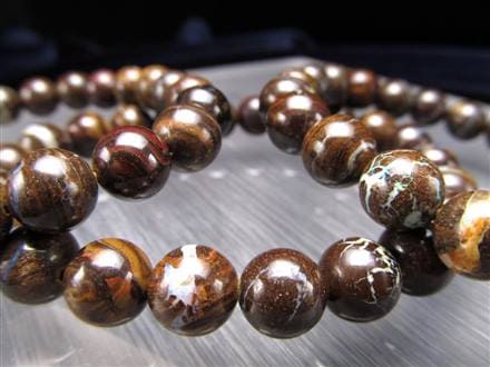 ボルダーオパール ライモナイト 母岩付蛋白石 ブレスレット オパール