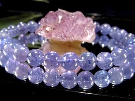 タンザナイト ブルーゾイサイト ブレスレット 灰簾石 タンザニア産