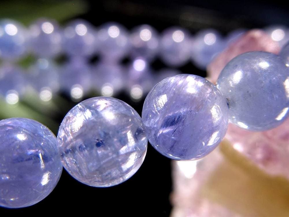 タンザナイト ブルーゾイサイト ブレスレット 灰簾石 タンザニア産