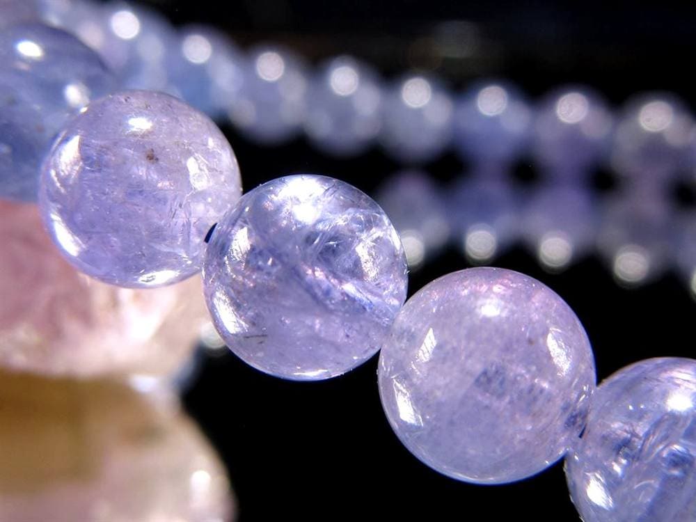 タンザナイト ブルーゾイサイト ブレスレット 灰簾石 タンザニア産