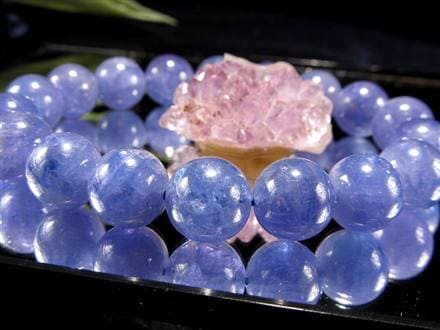 タンザナイト ブルーゾイサイト ブレスレット 灰簾石 タンザニア産