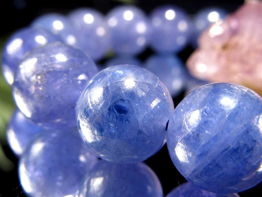 タンザナイト ブルーゾイサイト ブレスレット 灰簾石 タンザニア産