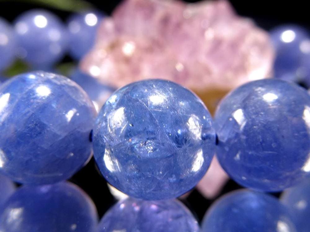 タンザナイト ブルーゾイサイト ブレスレット 灰簾石 タンザニア産