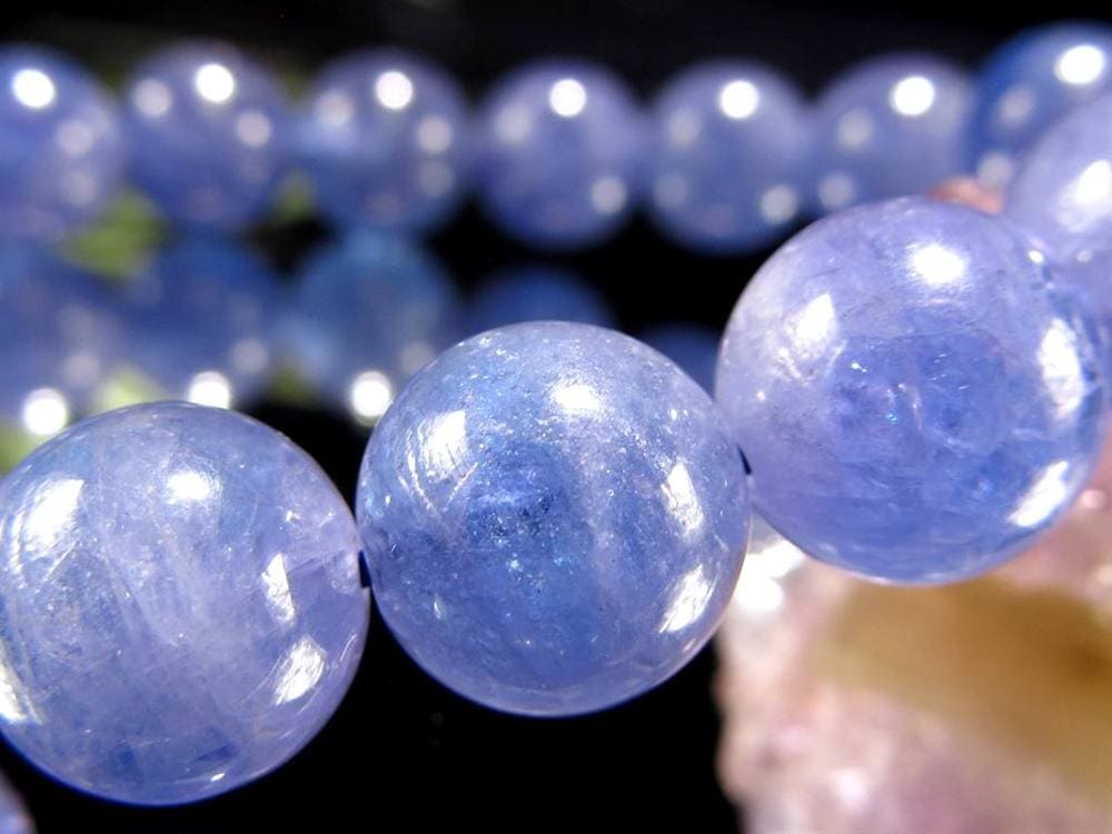 タンザナイト ブルーゾイサイト ブレスレット 灰簾石 タンザニア産