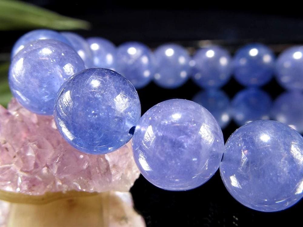 タンザナイト ブルーゾイサイト ブレスレット 灰簾石 タンザニア産