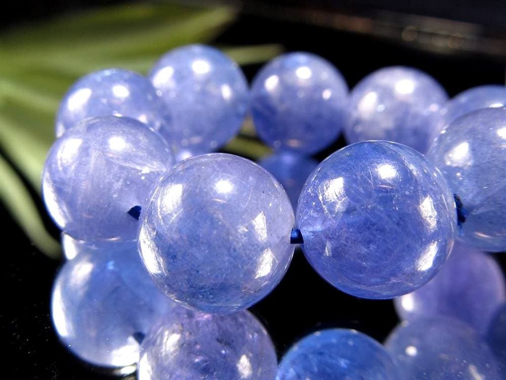 タンザナイト ブルーゾイサイト ブレスレット 灰簾石 タンザニア産