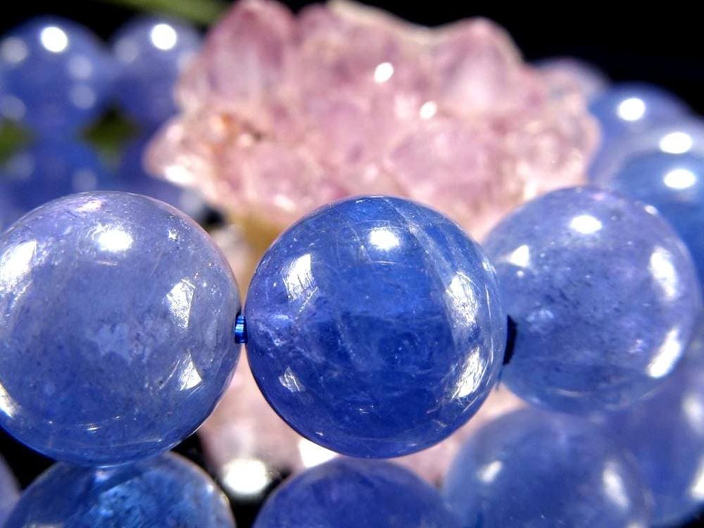 タンザナイト ブルーゾイサイト ブレスレット 灰簾石 タンザニア産