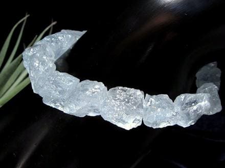アクアマリン 原石.ブレスレット 誕生石 アクセサリーパーツ 結婚