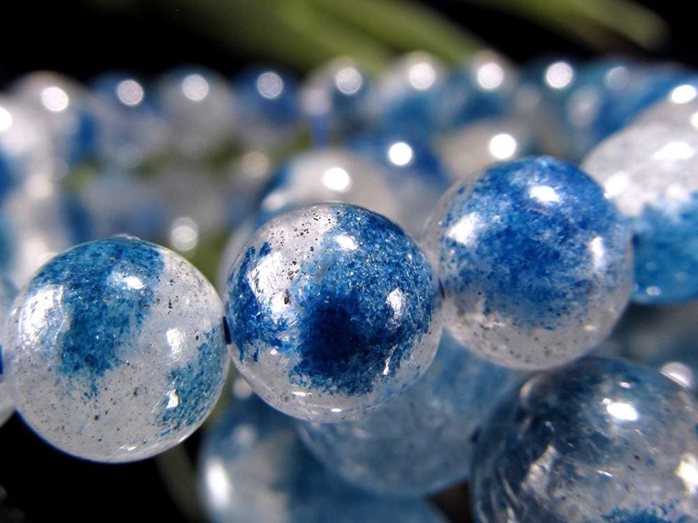 スコルザライト スコルザライトインクォーツ 鉄天藍石 ラズライトインクォーツ ブレスレット