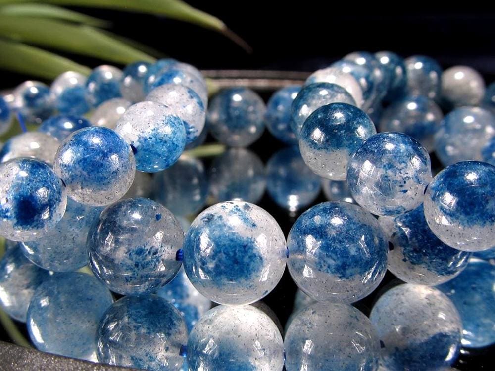 スコルザライト スコルザライトインクォーツ 鉄天藍石 ラズライトインクォーツ ブレスレット