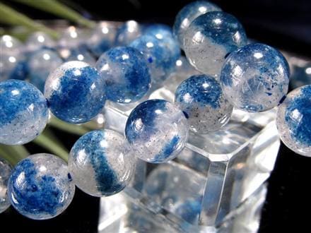 スコルザライト スコルザライトインクォーツ 鉄天藍石 ラズライトインクォーツ ブレスレット