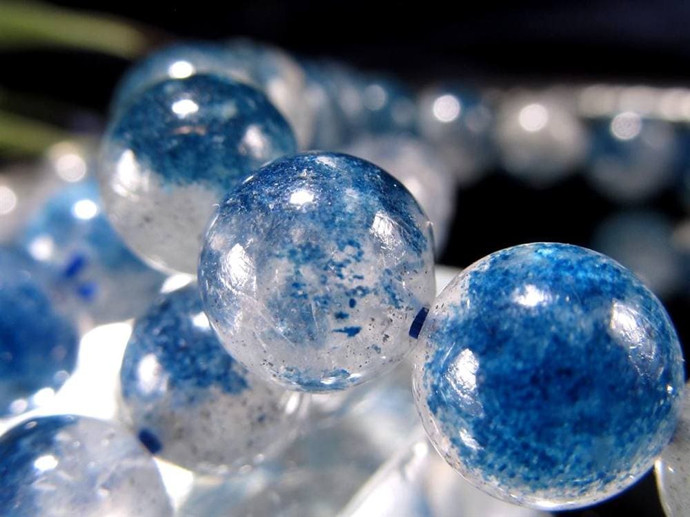 スコルザライト スコルザライトインクォーツ 鉄天藍石 ラズライトインクォーツ ブレスレット