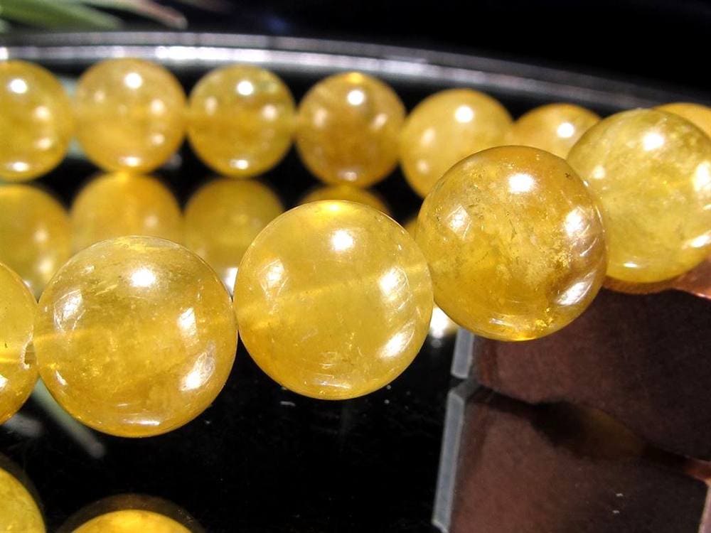 ヘリオドール イエローベリル 緑柱石 ブレスレット 天然石