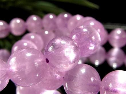 クンツァイト ブレスレット リチア輝石 キャッツアイ 天然石