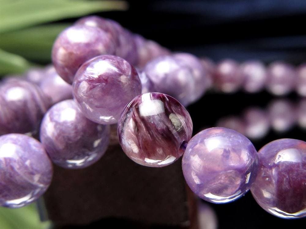 エンジェルシリカ チャロアイト ブレスレット 水晶 パープル