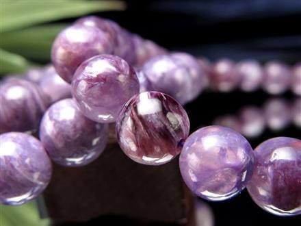 エンジェルシリカ チャロアイト ブレスレット 水晶 パープル