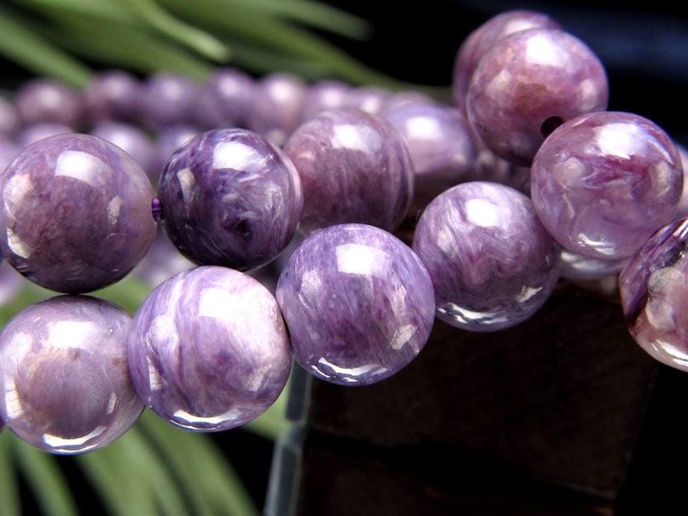 エンジェルシリカ チャロアイト ブレスレット 水晶 パープル