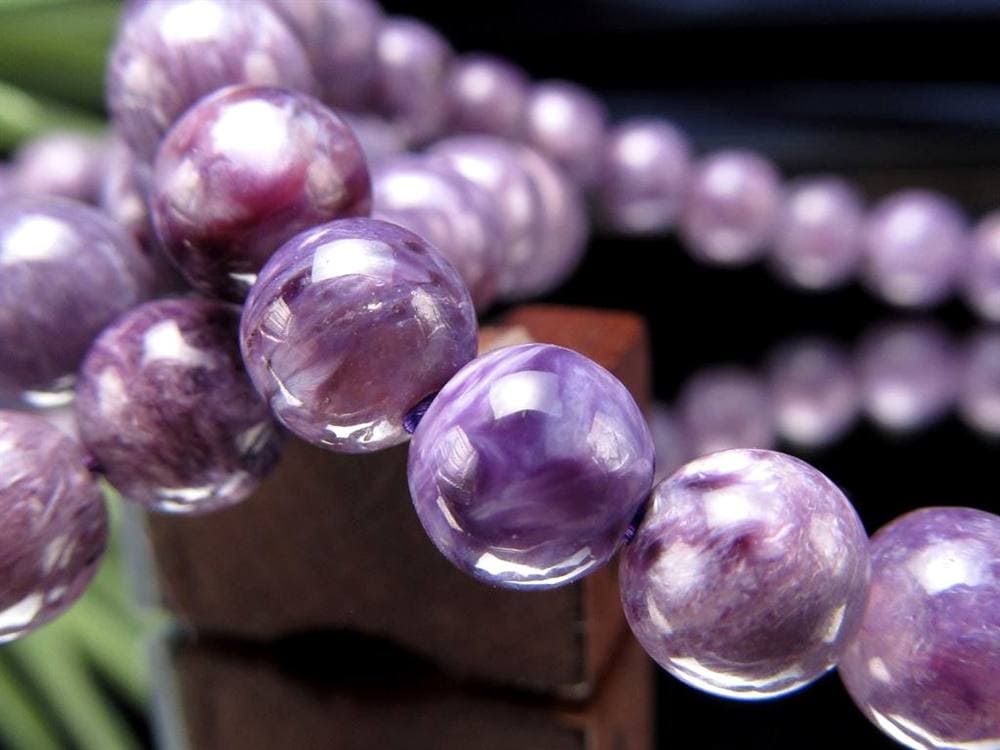 エンジェルシリカ チャロアイト ブレスレット 水晶 パープル