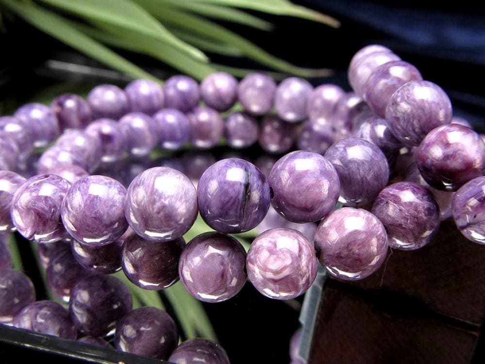 エンジェルシリカ チャロアイト ブレスレット 水晶 パープル