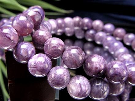 エンジェルシリカ チャロアイト ブレスレット 水晶 パープル