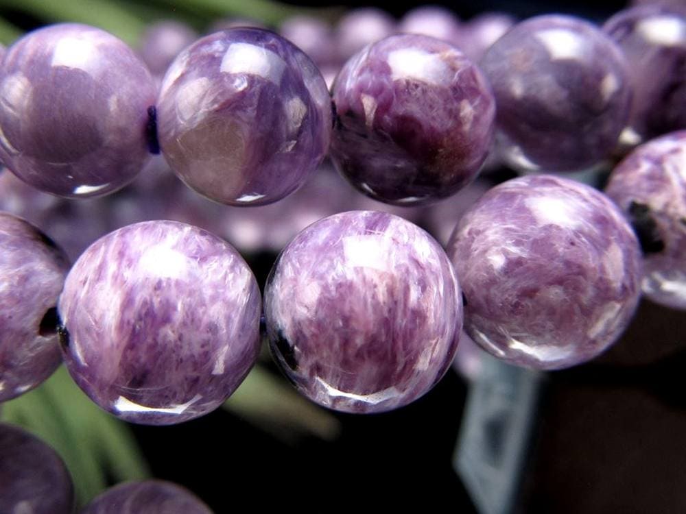 エンジェルシリカ チャロアイト ブレスレット 水晶 パープル