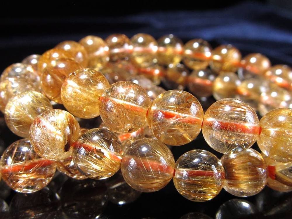 アンティークゴールドルチルクォーツ タイガールチルクォーツ ブレスレット ゴールドルチル タイガールチル