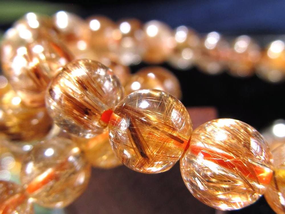 アンティークゴールドルチルクォーツ タイガールチルクォーツ ブレスレット ゴールドルチル タイガールチル