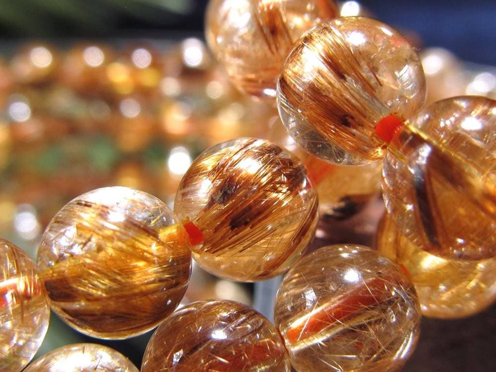 アンティークゴールドルチルクォーツ タイガールチルクォーツ ブレスレット ゴールドルチル タイガールチル