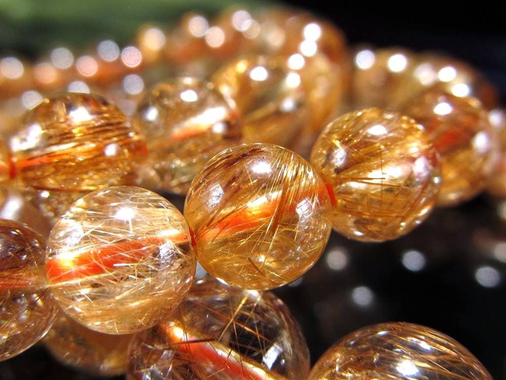 アンティークゴールドルチルクォーツ タイガールチルクォーツ ブレスレット ゴールドルチル タイガールチル