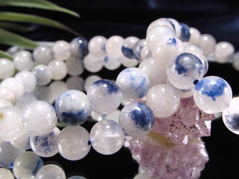 ブルーガーデンクォーツ デュモルチェライト ブレスレット ガーデンクォーツ インクォーツ