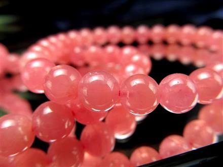 インカローズ ロードクロサイト  ブレスレット ピンク 透明