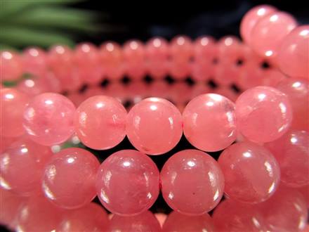 インカローズ ロードクロサイト  ブレスレット ピンク 透明