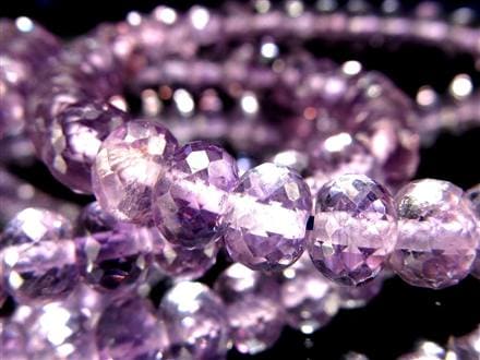 アメジスト ボタンカット ブレスレット ラベンダーアメジスト 2月の誕生石